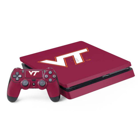 Virginia Tech University Maroon PlayStation PS4 Skins